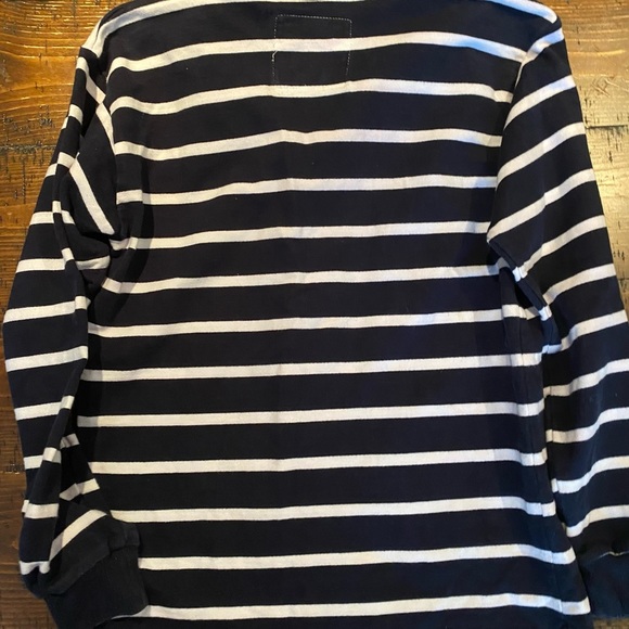 Aqua Men’s Long Sleeved Polo Shirt - Picture 3 of 4